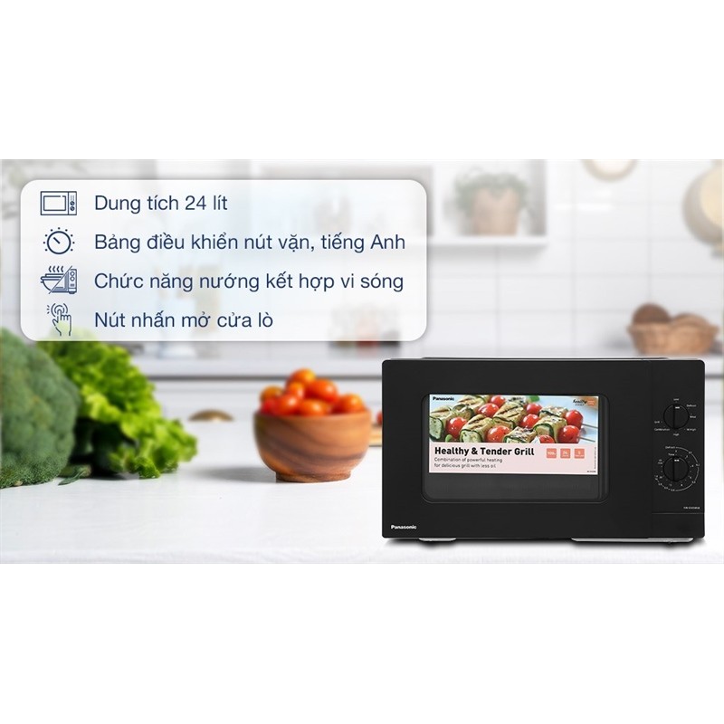 (CHÍNH HÃNG) - Lò vi sóng có nướng Panasonic NN-GM34NBYUE 24 lít (LIKE NEW)