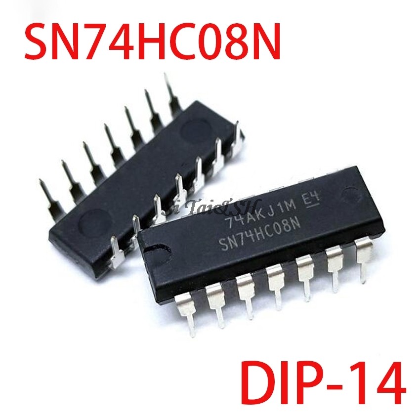 10 CHIẾC SN74HC08N DIP14 SN74HC08 DIP 74HC08N 74HC08 DIP 14 IC mới và nguyên bản
