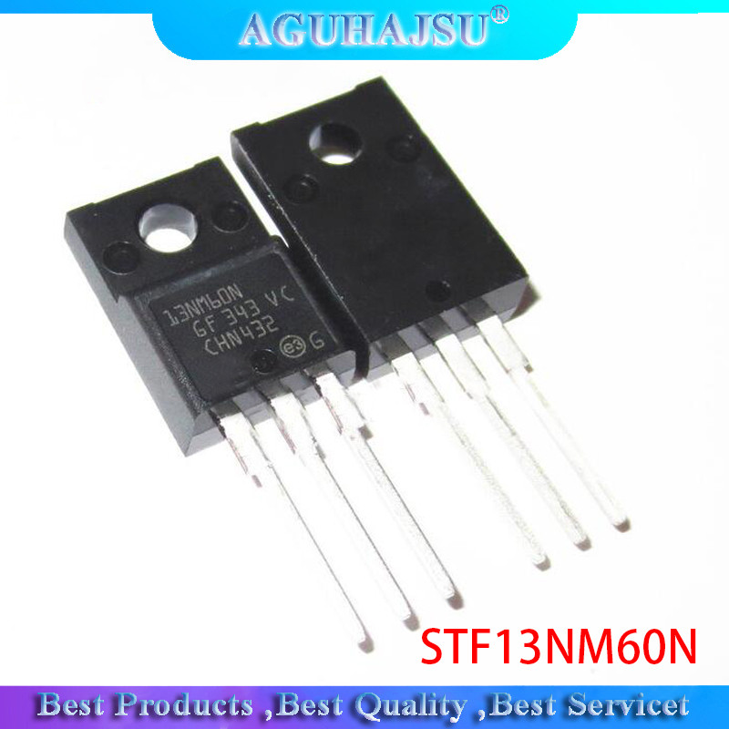 10 CÁI STF13NM60N 13NM60N 13NM60 MOSFET N CH 600V 13A MDMESH MDmesh mới nguyên bản