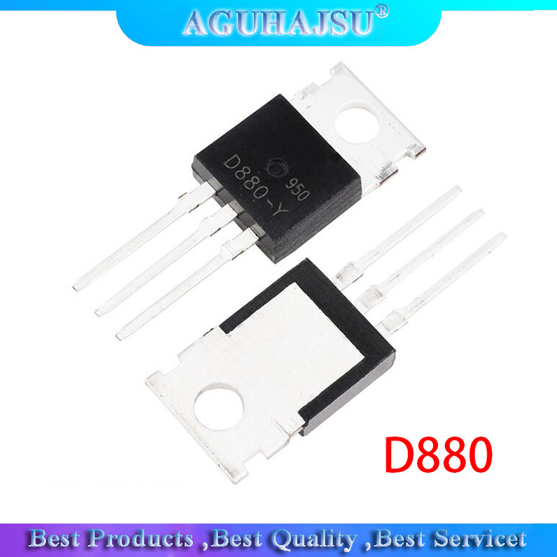 10 chiếc D880 TO220 Transistor D880 (Y) NPN Silicon Điện Transistor 3A / 60V / 30W ĐẾN 220 A1265 2SD