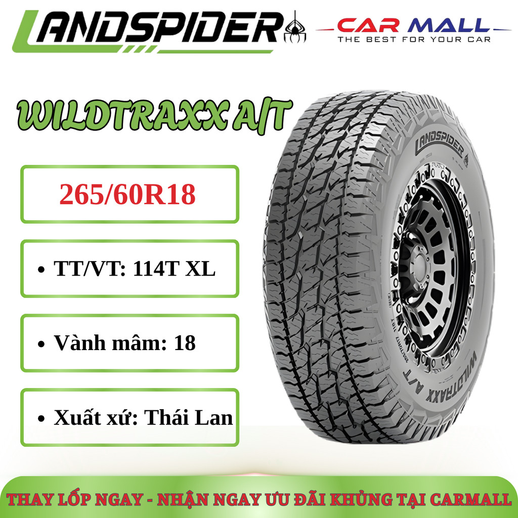 Lốp địa hình LANDSPIDER 265/60R18 WILDTRAXX A/T