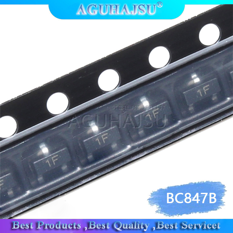 100 CÁI BC847B SOT23 BC847 SOT SMD 847B SOT 23 1F bóng bán dẫn mới