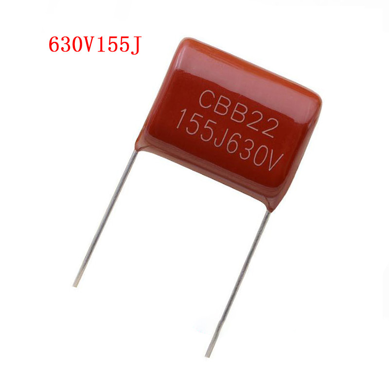 10 CÁI 630V155J 1.5UF Pitch 20mm 630V 155 155J 1500nf CBB Tụ điện phim Polypropylen