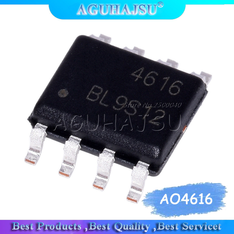 HT-10 Cái / lốc AO4616 4616 MOSFET N / P CH 30V 8A / 7A SOP 8