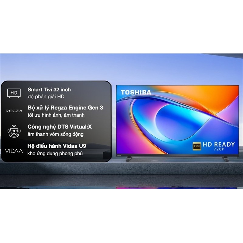 Smart Tivi Toshiba 32 inch 32V35RP 2025 - Việt Nam dienmaysieure Xả Kho
