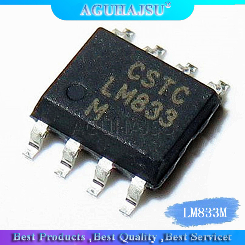 10 Cái / lốc LM833M LM833MX SOP8 LM833 Chính Hãng