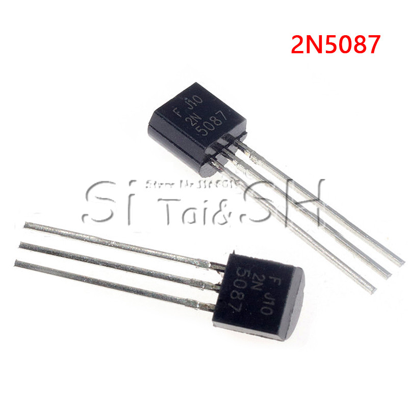 50 CÁI 2N5087 + 2N5089 mỗi 25 CÁI 2N5087 2N5089 TO 92 Trong dòng Transistor Độ ồn thấp TO92 Hiệu ứng