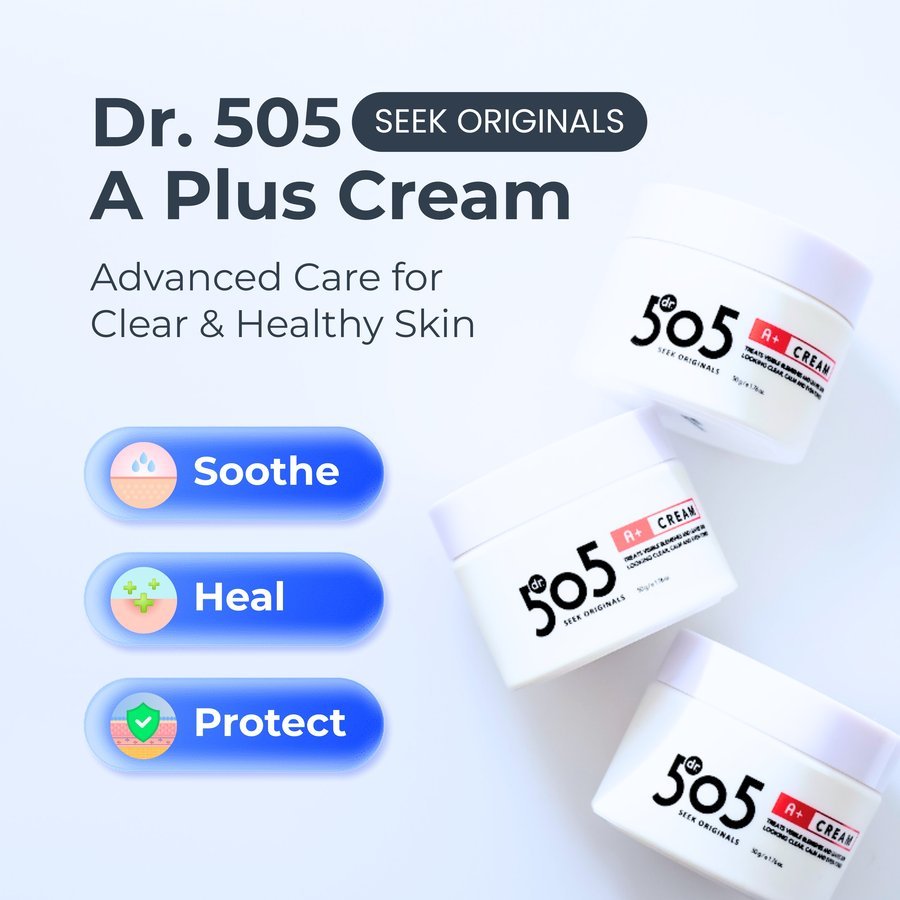 [Dr 505] Kem A Plus 50ml | Kem chăm sóc mụn chức năng với Axit Salicylic, Cây trà & Niacinamide