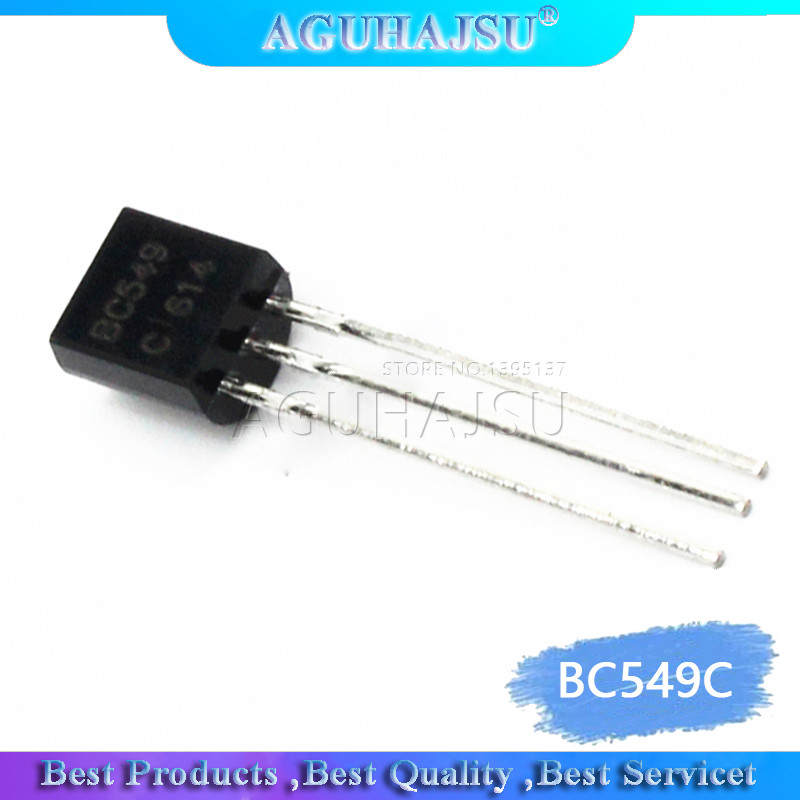100 CÁI BC549C ĐẾN 92 BC549 TO92 549C 0.1A 30V Transistor Mới Chính Hãng