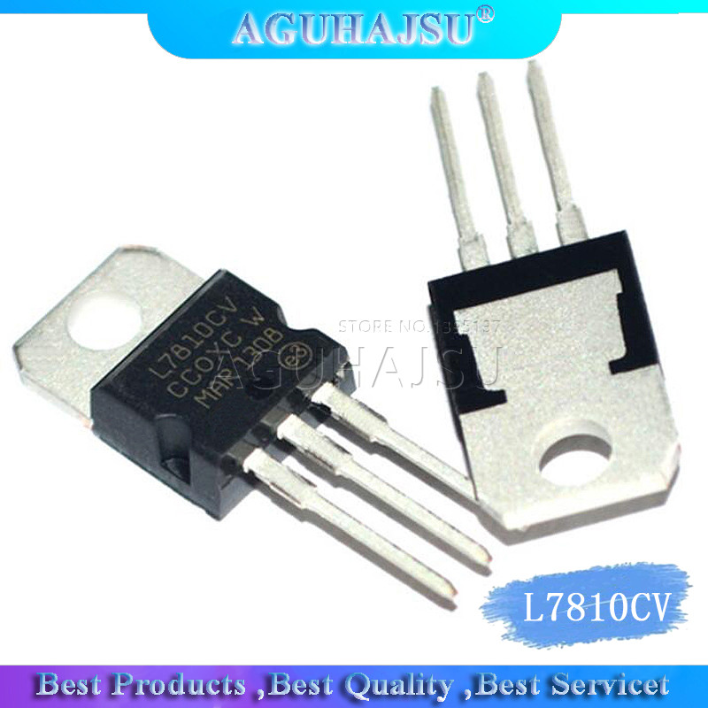 10 CÁI L7810CV TO220 L7810 ĐẾN 220 7810 LM7810 MC7810 7810CV điều chỉnh điện áp mới IC