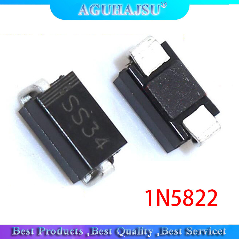 100 chiếc 1N5822 SMA diode ss34 smd do 214ac IN5822 Schottky