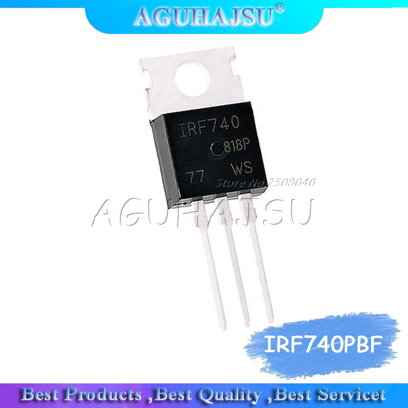 HT-10 Chiếc IRF740 IRF740PBF 400V 10 Amp MOSFET N Chan TO 220 Mới Chính Hãng