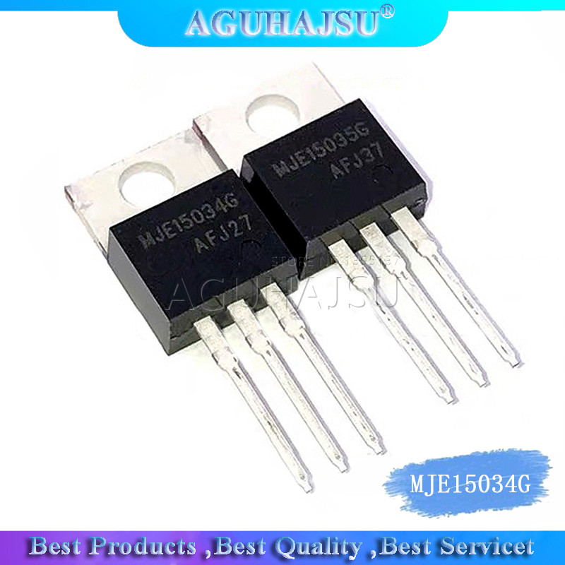 10 chiếc MJE15034G TO 220 MJE15035G TO220 (5 CÁI MJE15034 + 5 CÁI MJE15035) nguyên bản mới