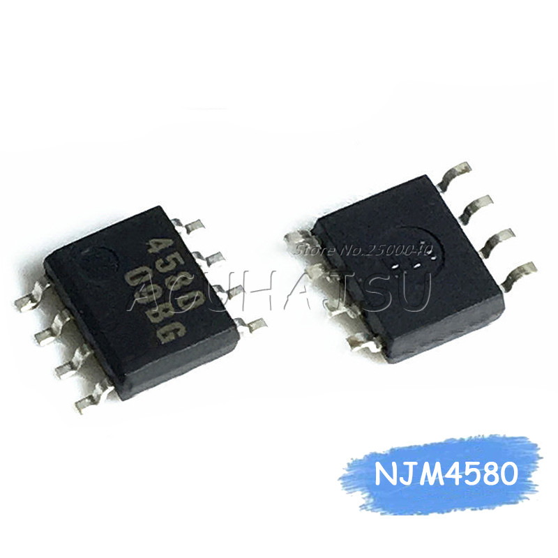 HT-10 chiếc NJM4580M NJM4580 SOP8 SOP 4580M SMD mới nguyên bản