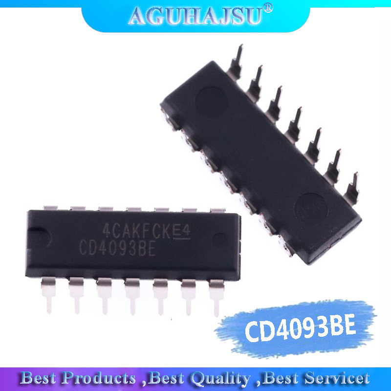 10 Chiếc CD4093BE HCF4093BE DIP14 CD4093 DIP 4093 DIP 14 4093BE IC Mới Và Nguyên Bản