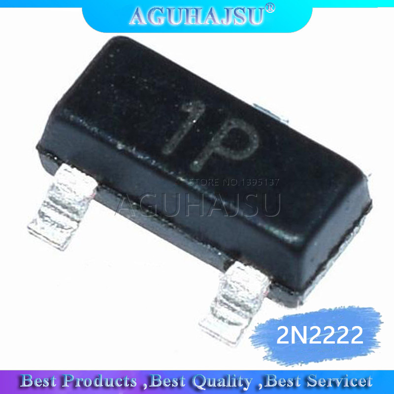 100 Chiếc Transistor 2N2222 1P SOT23 2N222A SOT 23 SMD IC mới và nguyên bản