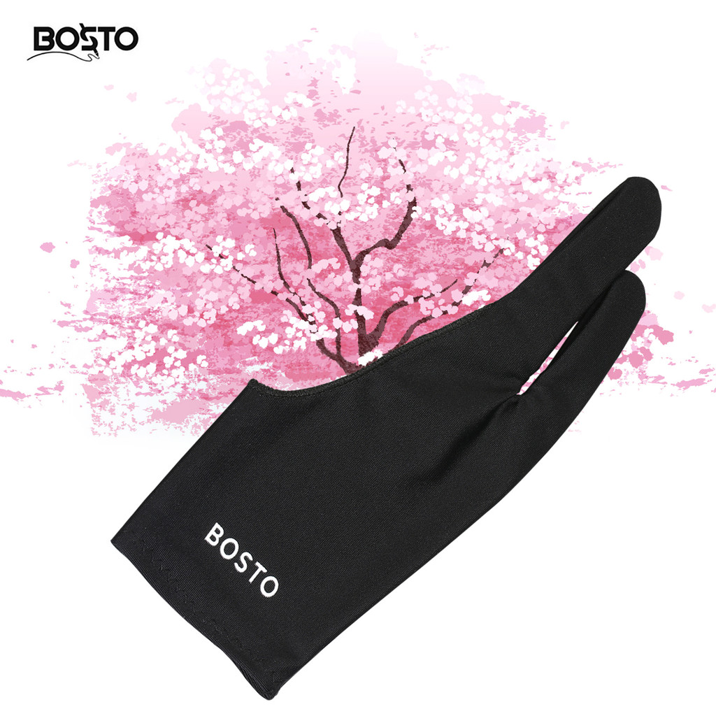 Onlylove BOSTO Two-Finger Free Size Vẽ Máy tính bảng nghệ sĩ dành cho tay phải và tay trái Tương thí