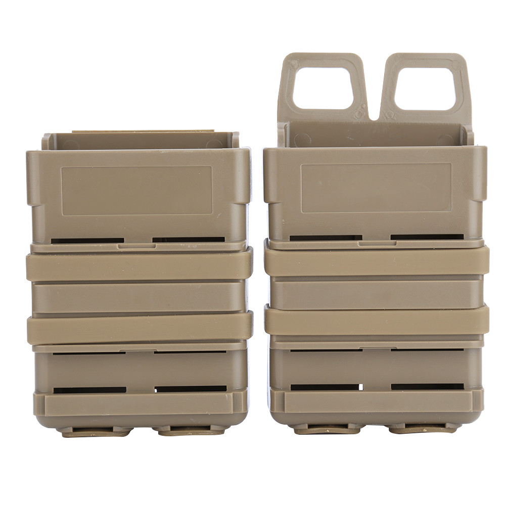 Onlylove ABS Fast Double Magazine Pouch Hệ thống tấn công Molle cho 5,56 Mags (tan)