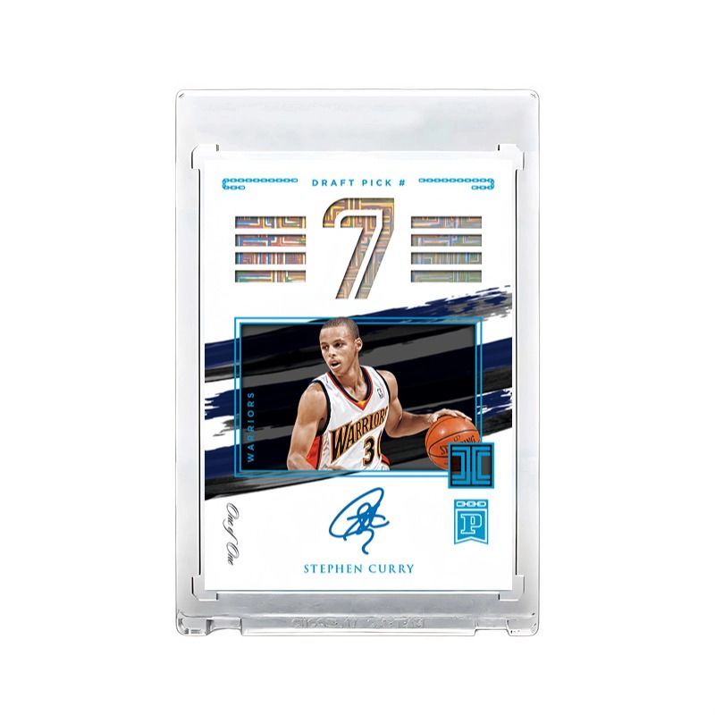 Curry Signature Jersey Star Card Homemade Card 1 / 1 Non-Panini toppsNBA Bóng rổ logoman Bộ sưu tập 