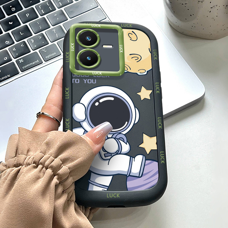 Ốp Lưng Cho VIVO Y22 Y22s Space Man Điện Thoại Silicon Chống Sốc