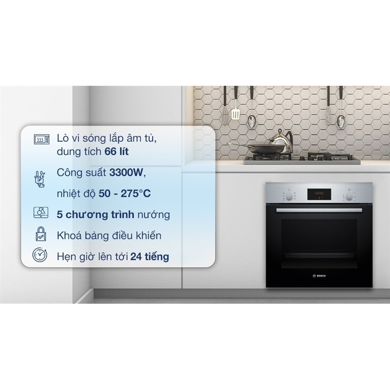 Lò Nướng Âm Tủ Bosch HBF133BS0A - Thổ Nhĩ Kỳ