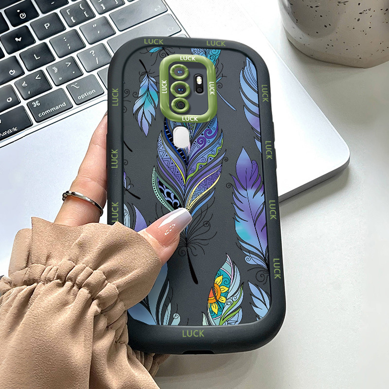 Ốp Lưng Cho OPPO A5 2020 A9 2020 Penguin Fluffy Silicon Chống Sốc