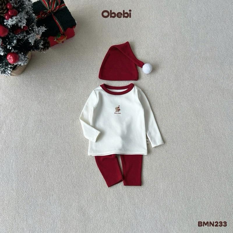 OBebi Bộ mặc nhà kèm mũ Bmn233