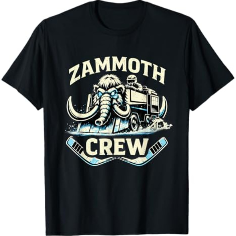 Zammoth Crew Ice Machine Funny Hockey Utah Fan Áo thun
