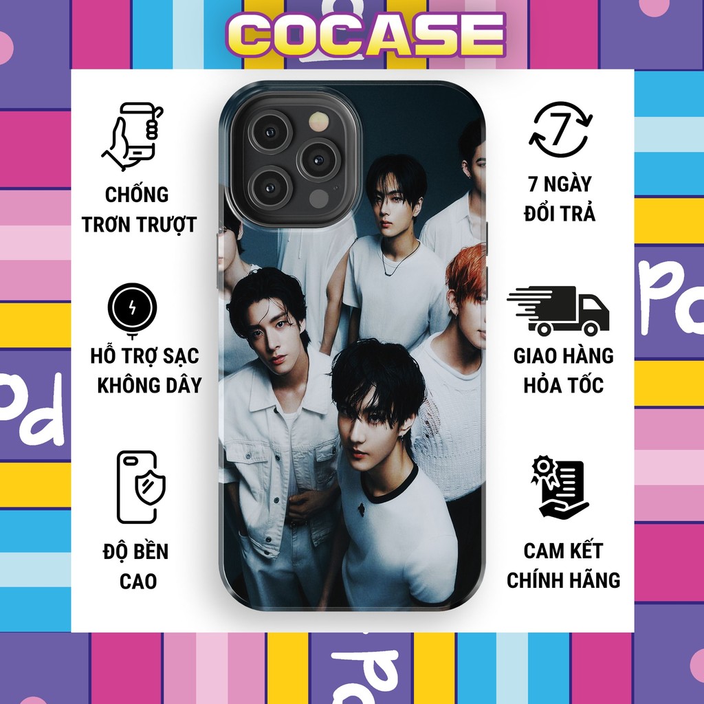 Ốp điện thoại các nam thần ENHYPEN KPOP ma mị sành điệu đẳng cấp chống xước TPU