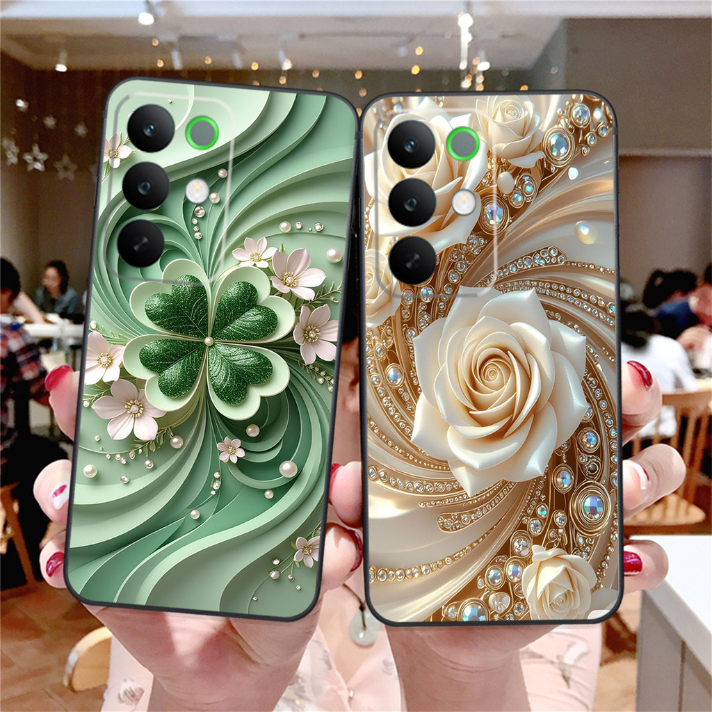 Ốp lưng Realme C85 / Realme C85 Pro mẫu trái tim,hoa bướm sang trọng đẹp