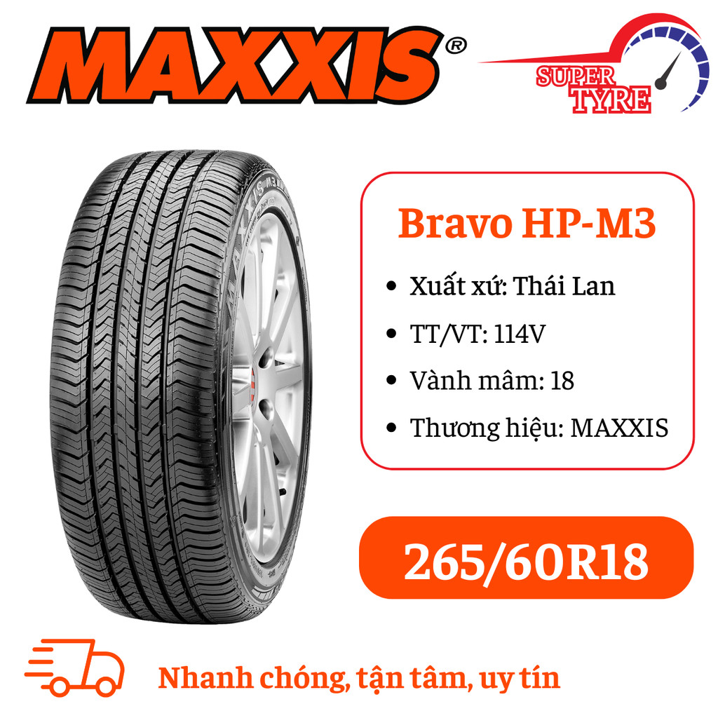 Lốp xe ô tô du lịch MAXXIS 265/60R18 HP-M3