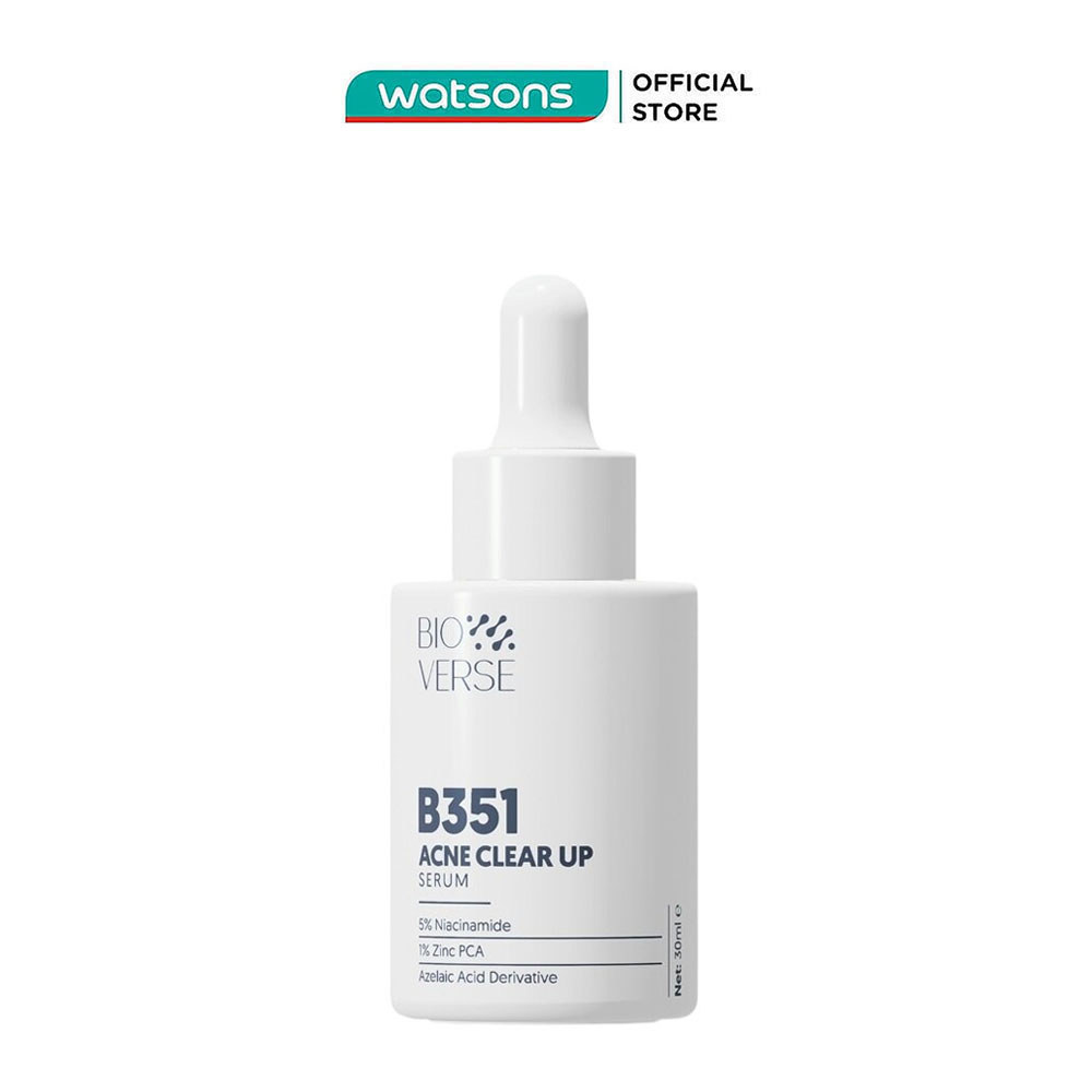 Tinh Chất Giảm Mụn Mờ Thâm Bioverse B351 Acne Clear Up Serum 30ml