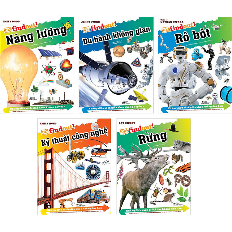 Bộ 5 cuốn DKfindout - Những điều sách giáo khoa không dạy bạn
