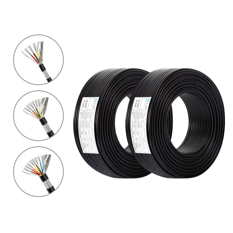 UL2464 18AWG Dây che chắn 3 lõi Đồng đóng hộp PVC cách nhiệt Thiết bị điều khiển Dây đa lõi