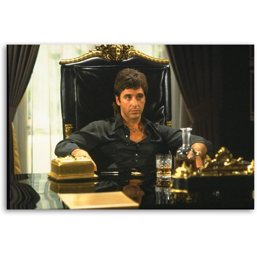Al Pacino In Tony Montana Canvas Nghệ Thuật Poster Và Nghệ Thuật Treo Tường In Hình Hiện Đại Phòng N