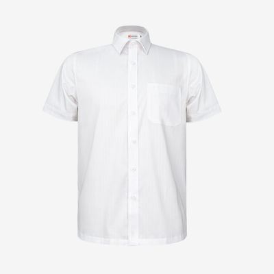 Áo sơ mi nam KHATOCO ngắn tay form Tailor Fit lai ngang mã A1MN498T2-CNTR757-2704-N