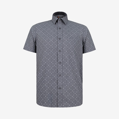 Áo sơ mi nam KHATOCO ngắn tay form Tailor Fit lai ngang mã A1MN498T2-CNIN763-2704-N