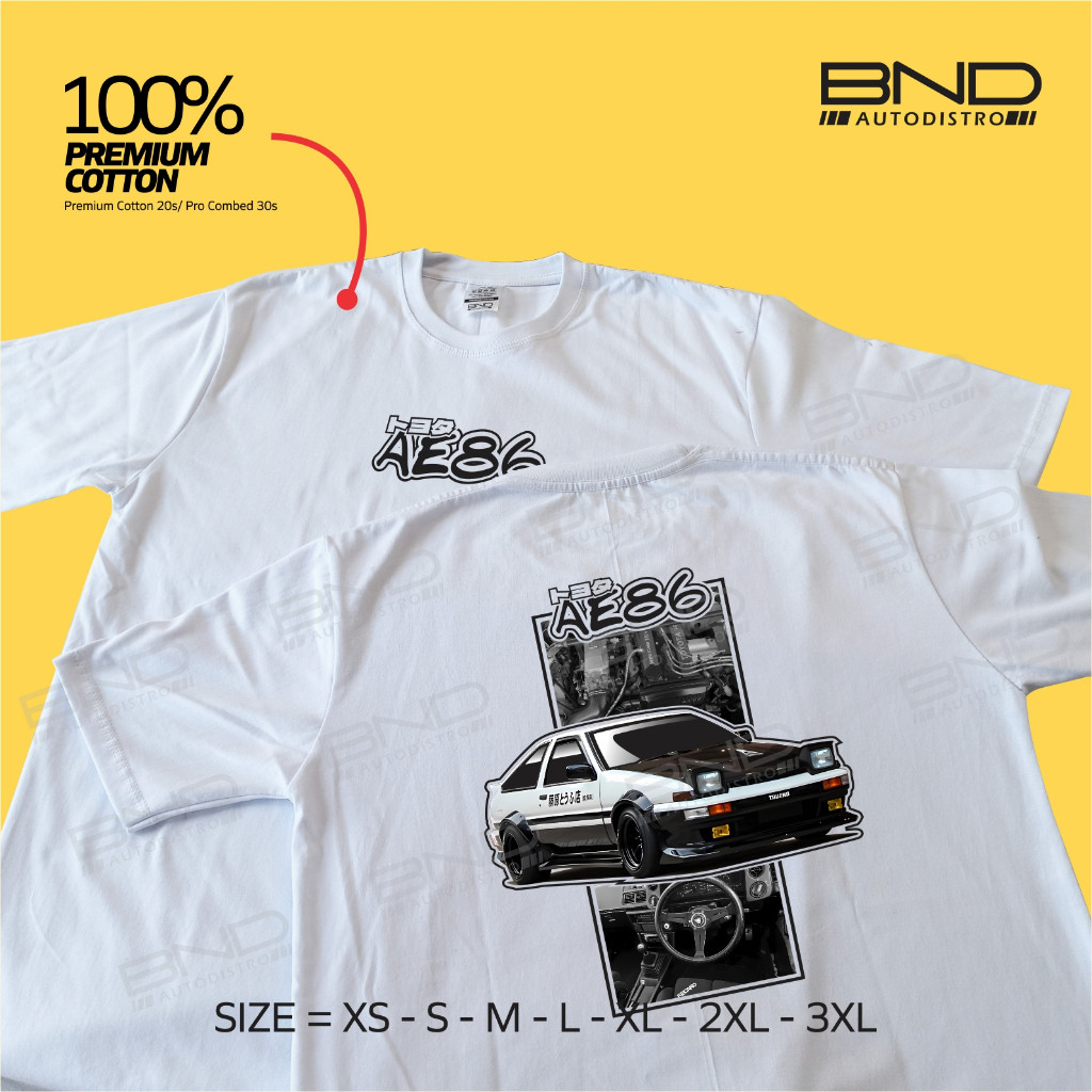 Áo thun sợi nhỏ Toyota Corolla Ae86 Original D