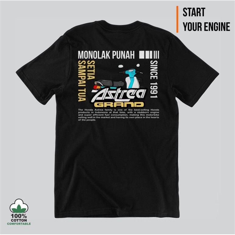 Áo thun sợi nhỏ HONDA ASTREA