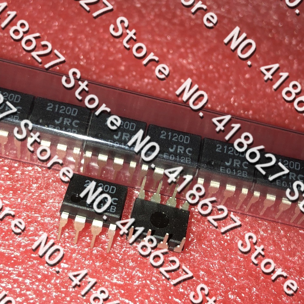 50 Cái / lốc NJM2120D JRC2120D 2120D DIP 8 Khuếch Đại Đầu Vào Kép Đầu Ra Đơn