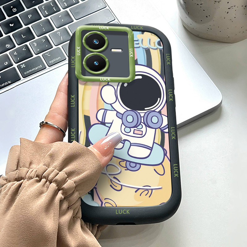 Ốp Lưng Cho VIVO Y22 Y22s Space Man Điện Thoại Silicon Chống Sốc