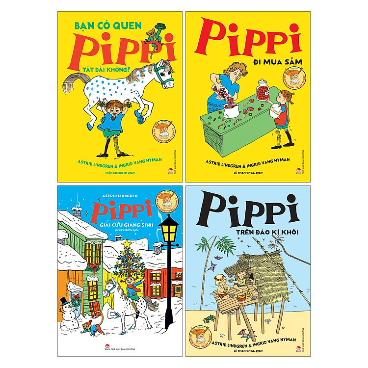 Sách Combo Pippi Tất Dài (4 Cuốn)