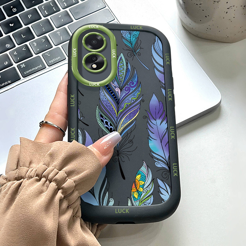 Ốp Lưng Cho OPPO A18 A38 Penguin Fluffy Silicon Chống Sốc