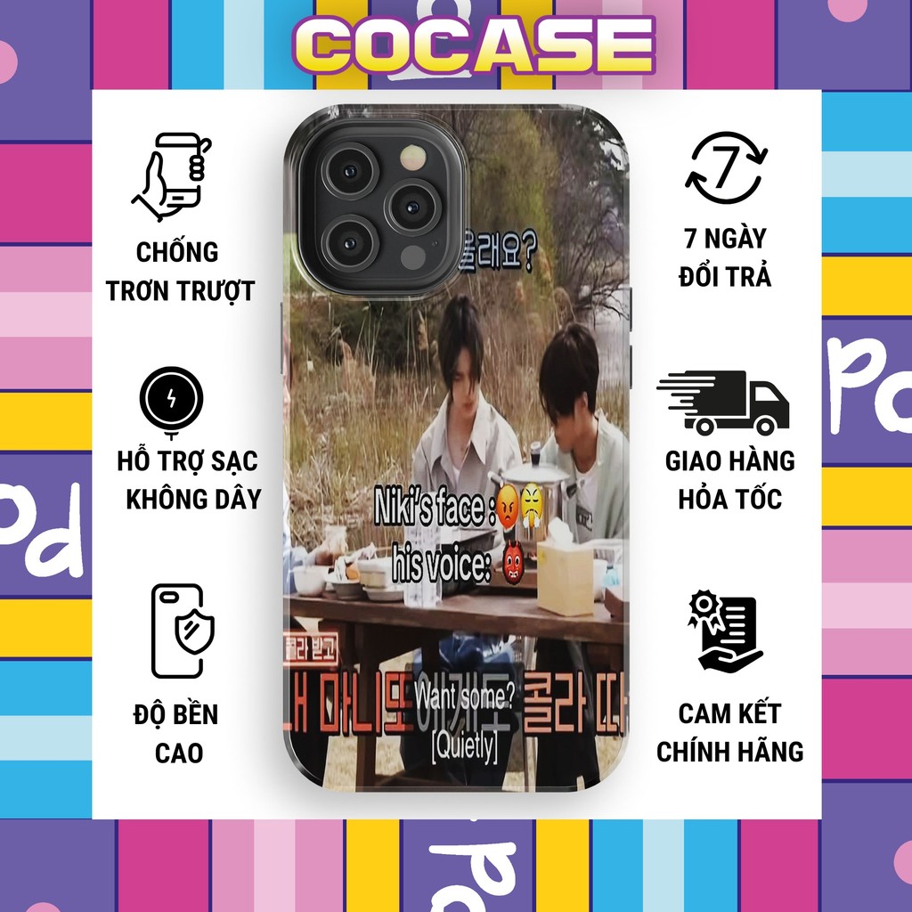 Ốp điện thoại các nam thần ENHYPEN KPOP đáng yêu đẳng cấp chống xước bằng TPU cứng