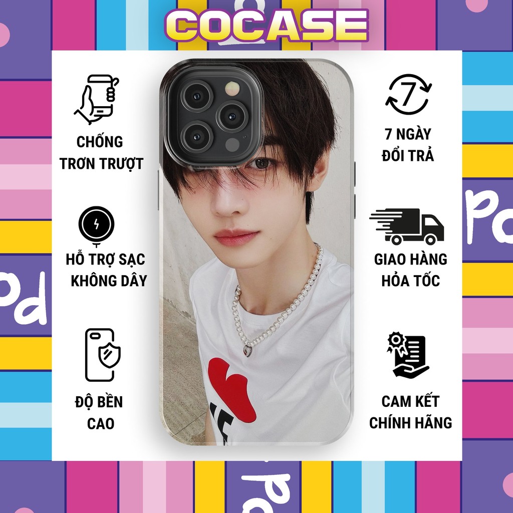 Ốp lưng iphone COCASE SUNGHOON ENHYPEN nam thần đẹp sắc nét cực ngầu nhựa TPU cứng bóng