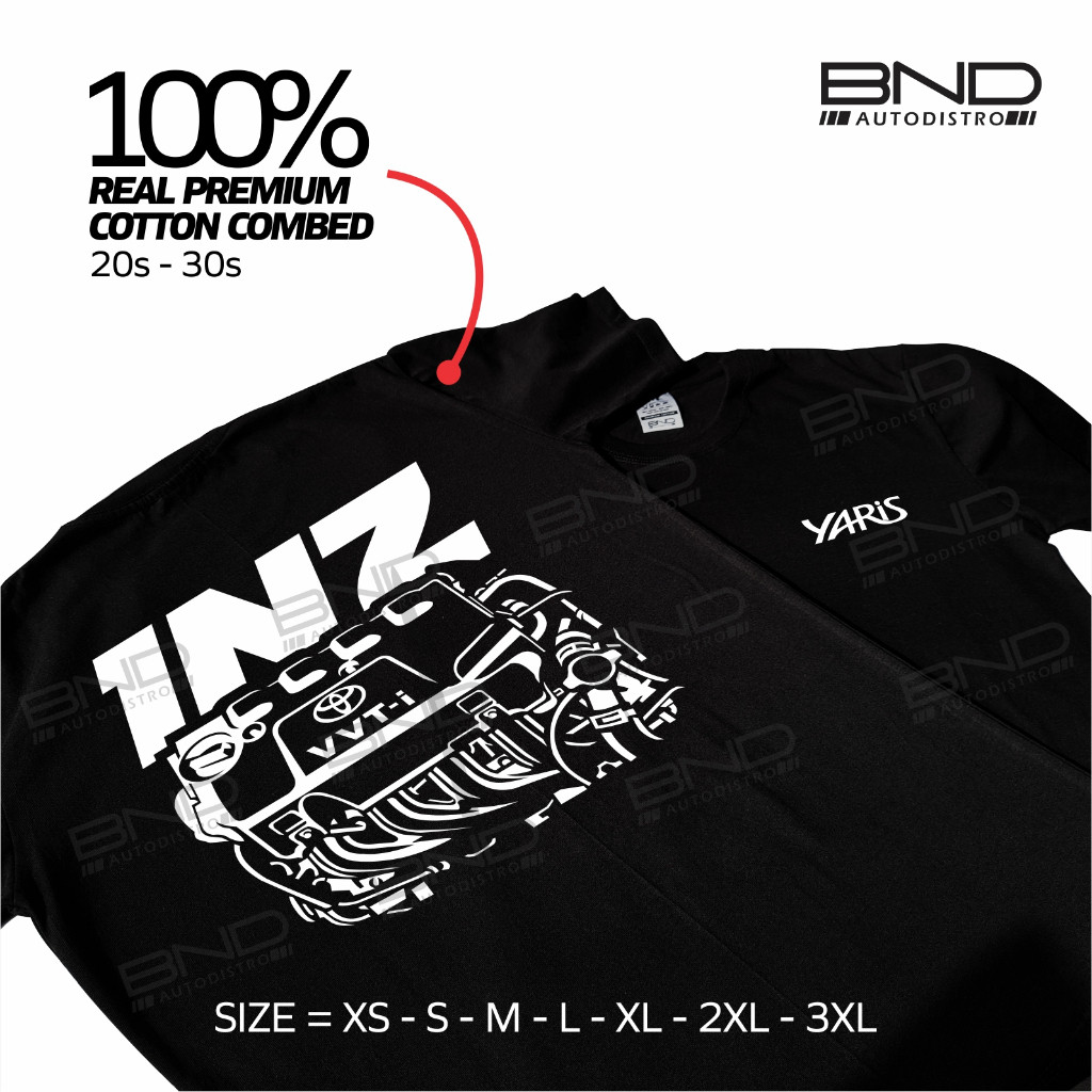 Áo thun sợi nhỏ Toyota Yaris 1nz-fe