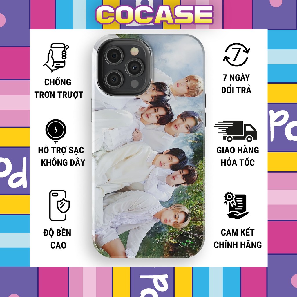 Ốp lưng iphone nhóm ENHYPEN KPOP thanh xuân rạng rỡ sắc nét cực ngầu nhựa TPU bảo vệ