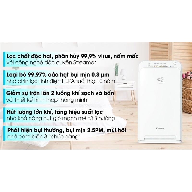 Máy lọc không khí Daikin MC40UVM6-7 - Malaysia