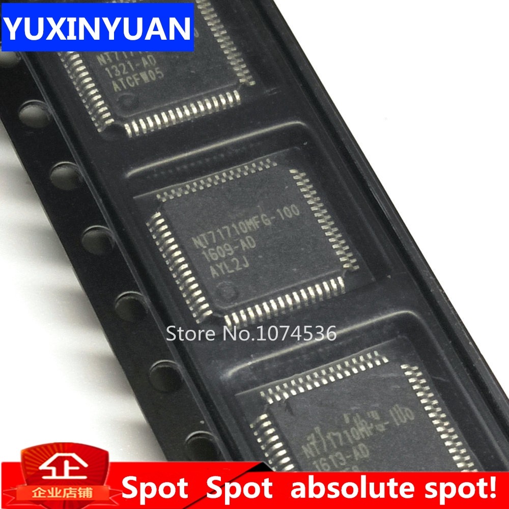 1 chiếc NT71710MFG-100 NT71710MFG NT71710 QFP64 LCD CHIP ic yuxinyuan còn hàng