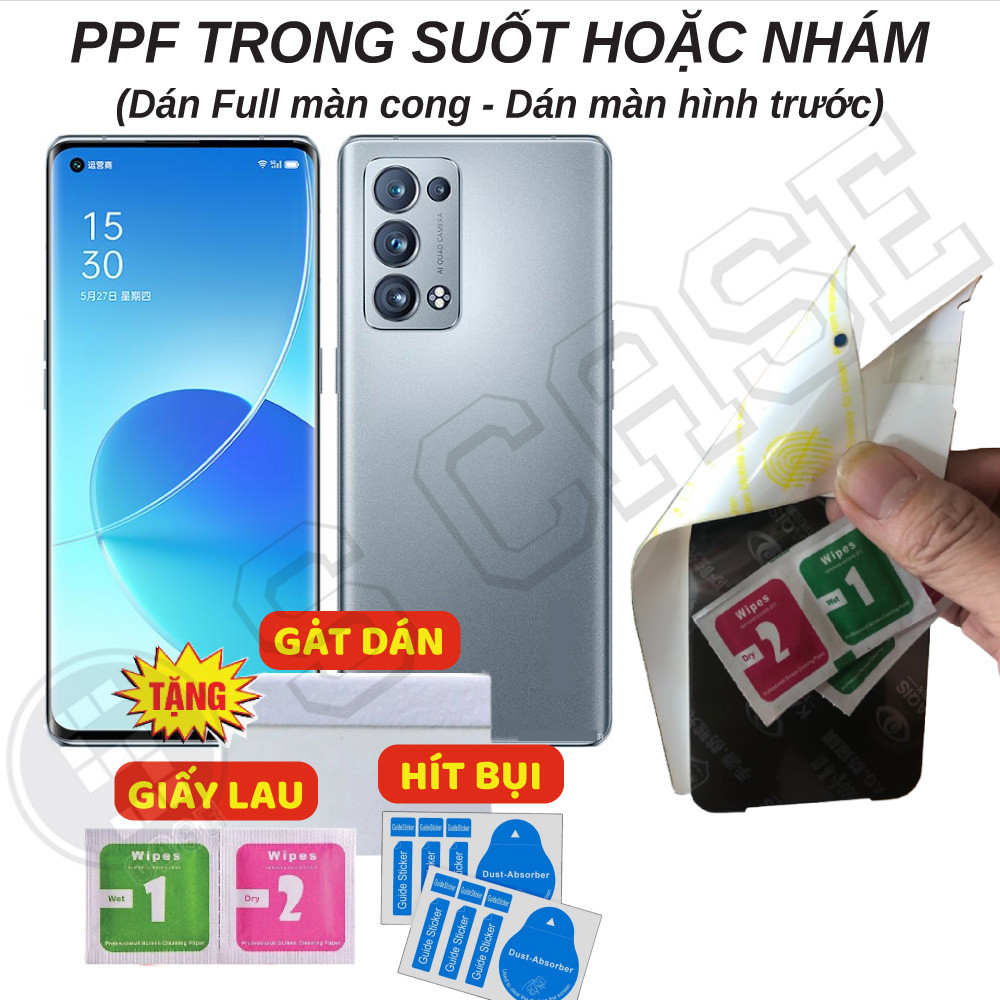 Dán PPF Full Màn Cho Oppo Reno 6 Pro 5G Reno6 Pro+ Reno 6 Pro Plus 5G (Chung Miếng Dán) - Trong Suốt